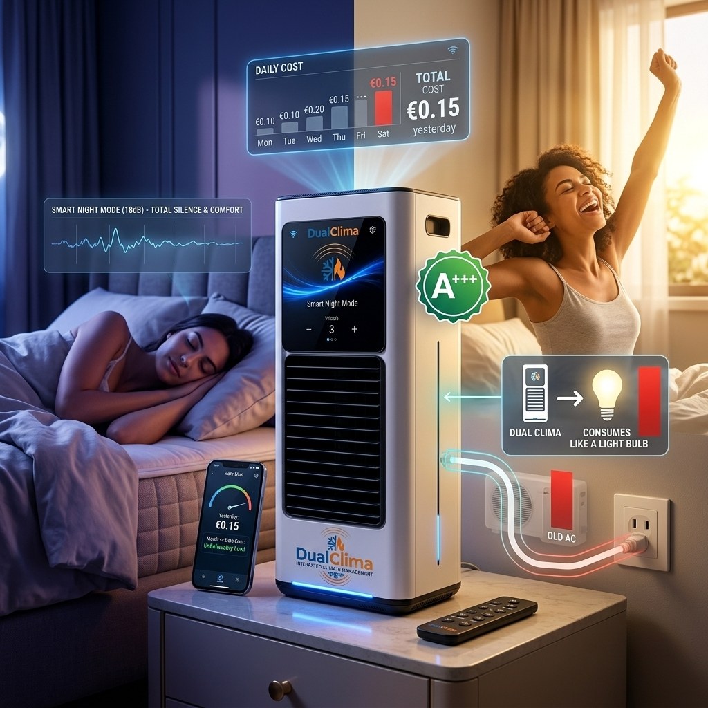 Dual Clima 3 — Eficiencia Clase A+++, alrededor de 0,10 € por hora