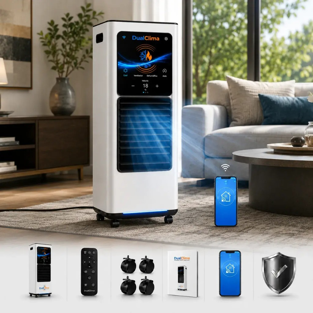 Dual Clima 3 — 4-u-1 prijenosni klimatski sustav, hladi i grije do 100 m²